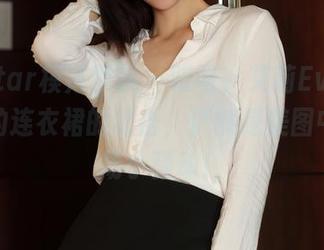 MFStar模范学院 – 哎呀，艾莉Evelyn和她的连衣裙的结合，俨然是美图中的一场小骚动！